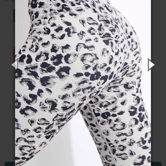 C9 CHAMPION Black Gray LEOPARD Animal Print Cropped Leggings Sz Small - Picture 7 of 16
